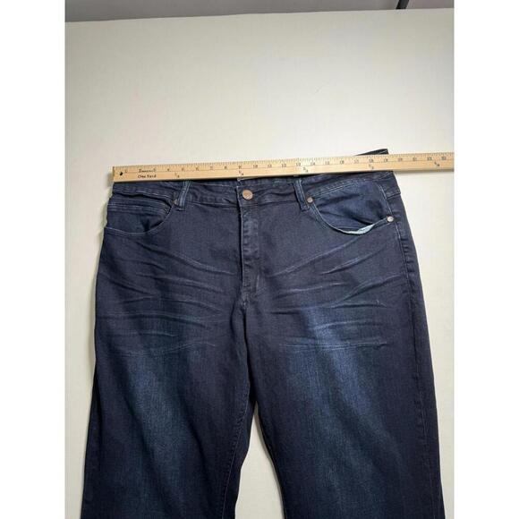 Barbell Apparel Jeans Mens 38x33 Dark Blue Performance Stretch - Picture 6 of 8